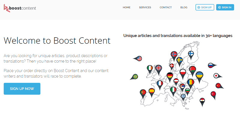 boostcontent トップ ライター